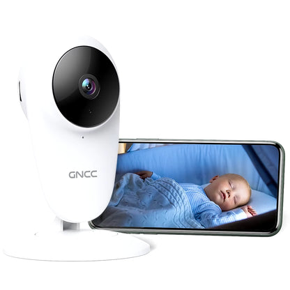 C1 Smart Baby Monitor - Indoor Surveillance Camera for Infants, Pets, and Security with Remote App Monitoring, Infrared Night Vision, and Two-Way Audio