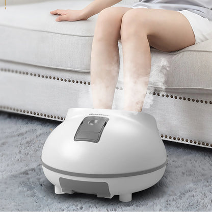 Steam Foot Spa Bath Massager Foot Sauna Care W/Heating Timer Electric Rollers Gray