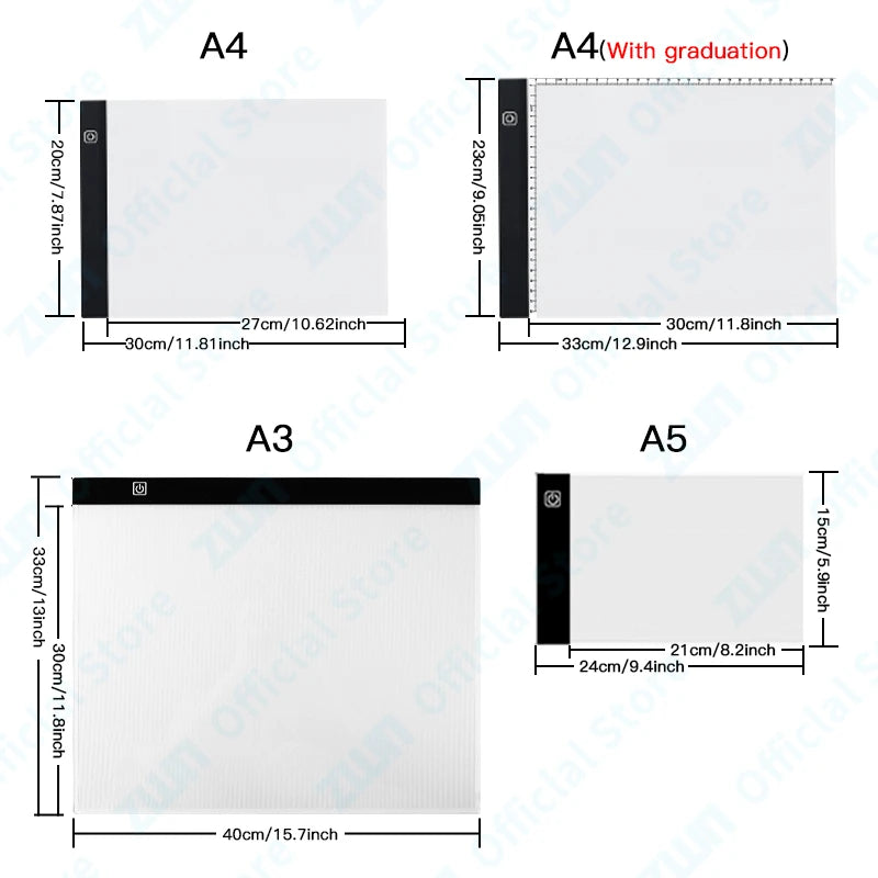 A3/A4/A5 3-Level Dimming Led Drawing Copy Pad Board Children'S Toy Painting Educational Kids Grow Creative Gifts for Children